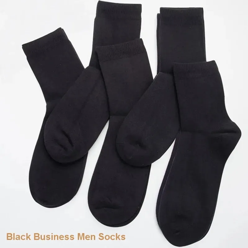 10 Pairs/Lot High Quality Men&#39;S Cotton Socks Black Business Socks Breathable 2021 New Autumn Win