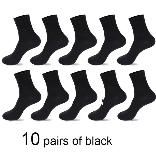 10 Pairs/Lot High Quality Men&#39;S Cotton Socks Black Business Socks Breathable 2021 New Autumn Win