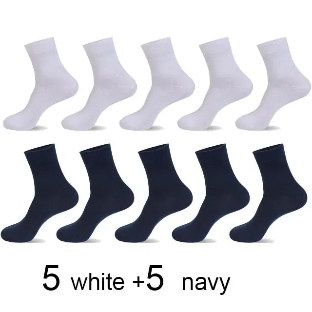 10 Pairs/Lot High Quality Men&#39;S Cotton Socks Black Business Socks Breathable 2021 New Autumn Win