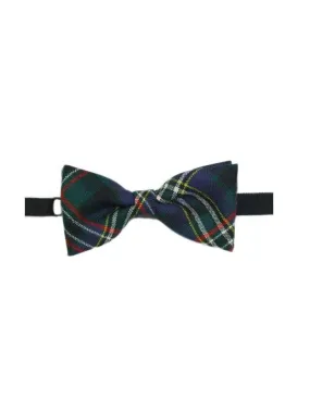 100% Wool Tartan Bow Tie - Scott Green Modern