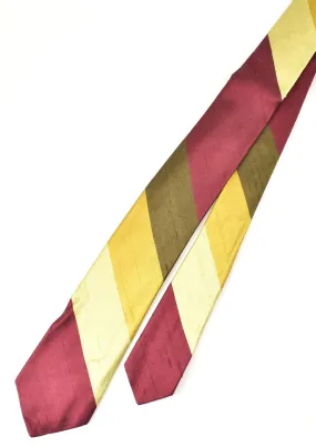 1950s Burgundy Stripe Vintage Tie