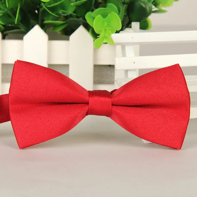 2015 Men's bowtie accesorios patchwor solid color bowknots bowties 12cm * 6cm butterfly bow tie gravatas borboleta lot Wholesale