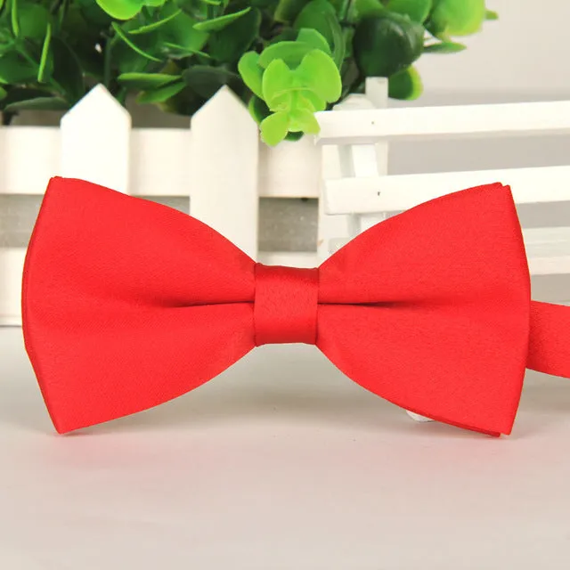 2015 Men's bowtie accesorios patchwor solid color bowknots bowties 12cm * 6cm butterfly bow tie gravatas borboleta lot Wholesale