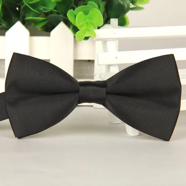 2015 Men's bowtie accesorios patchwor solid color bowknots bowties 12cm * 6cm butterfly bow tie gravatas borboleta lot Wholesale