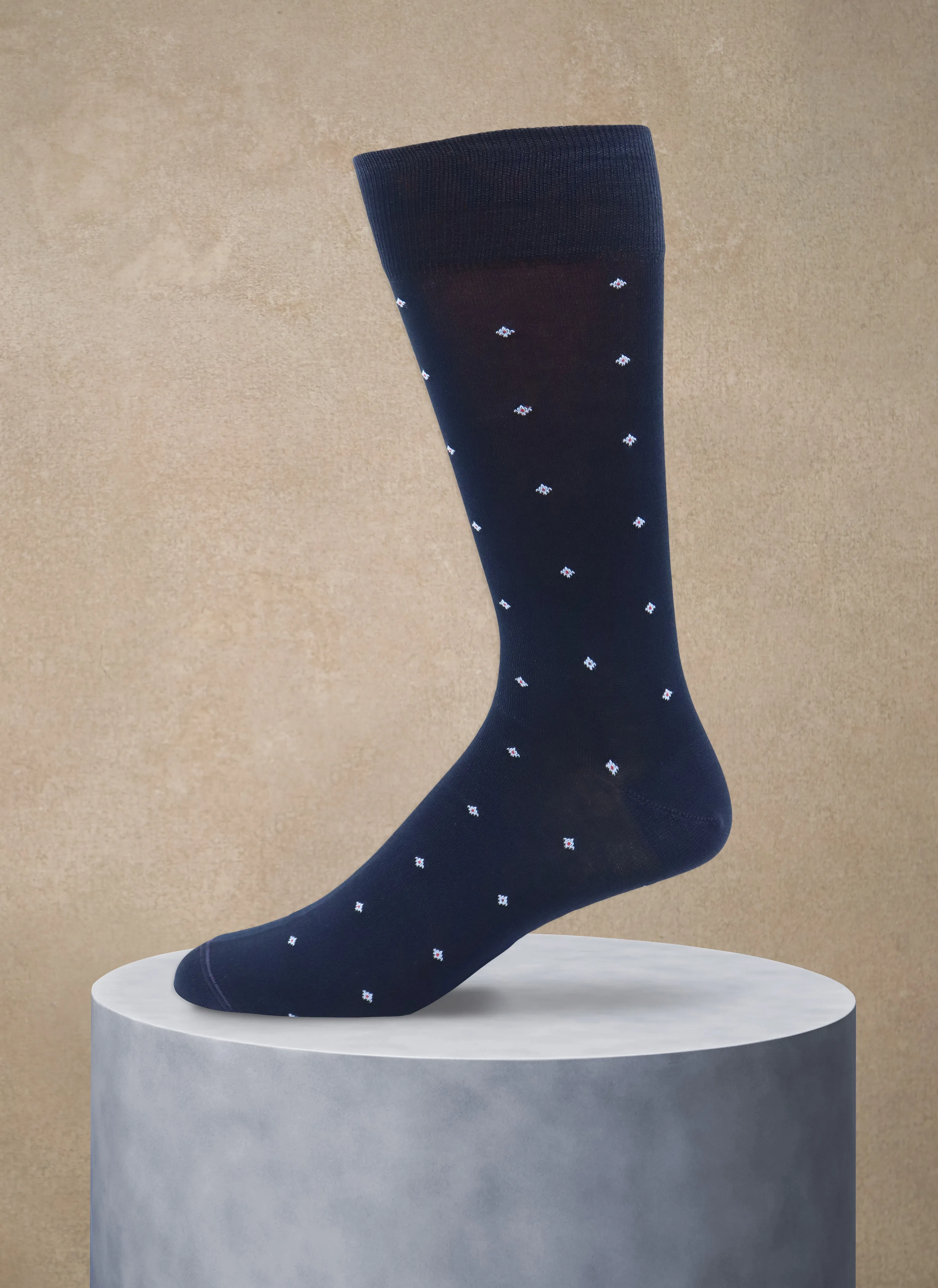 3 Pack Assorted Wardrobe Socks in Navy Blue