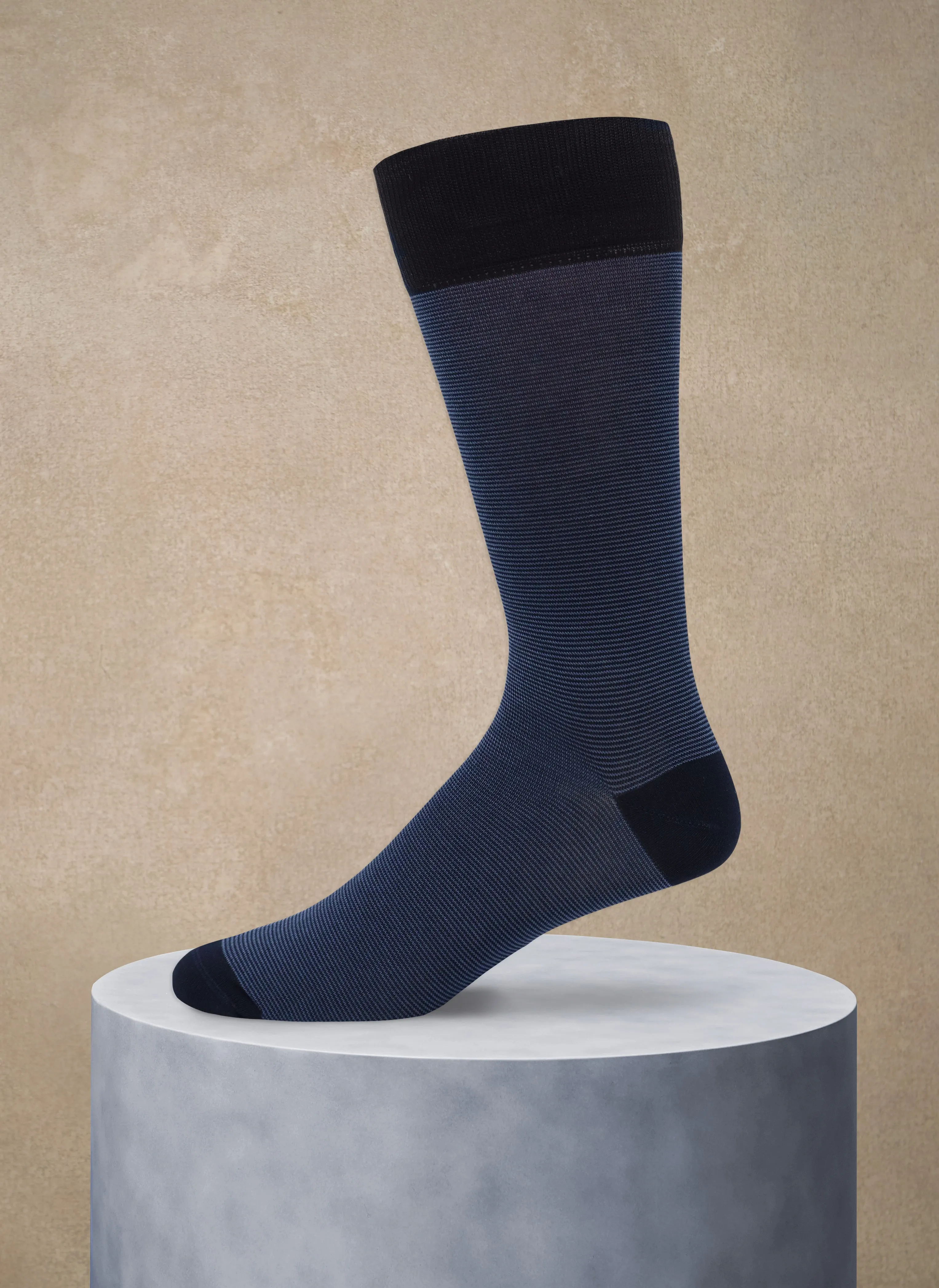 3 Pack Assorted Wardrobe Socks in Navy Blue