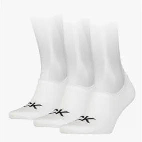 3 Pack Logo Mens Footie Socks White