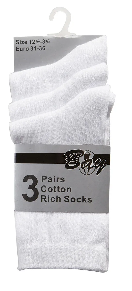 3 Pairs Plain Socks (42B102)