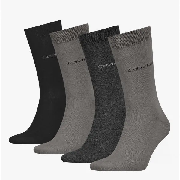 4 Pack Giftbox Mens Socks Grey Combo