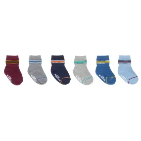 6pk Baby Crew Socks - Varsity Stripes