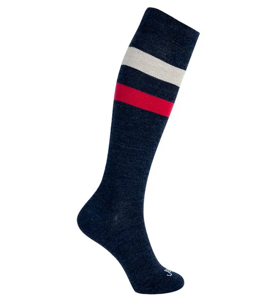 80% Rich Merino Wool Everyday Compression Socks (15-20mmHg) - Stripes