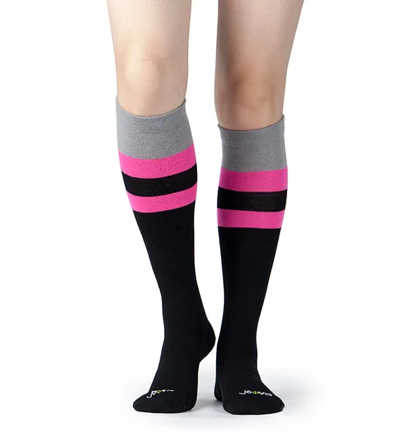 80% Rich Merino Wool Everyday Compression Socks (15-20mmHg) - Stripes