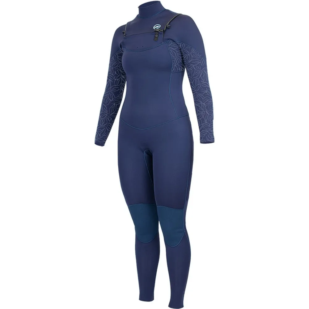 Alder Revo Womens 3/2mm Chest Zip Wetsuit - Blue