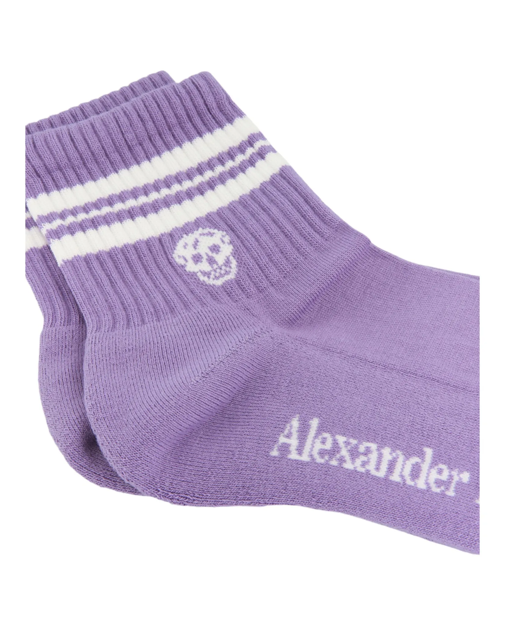 Alexander McQueen Womens Signature Logo Socks