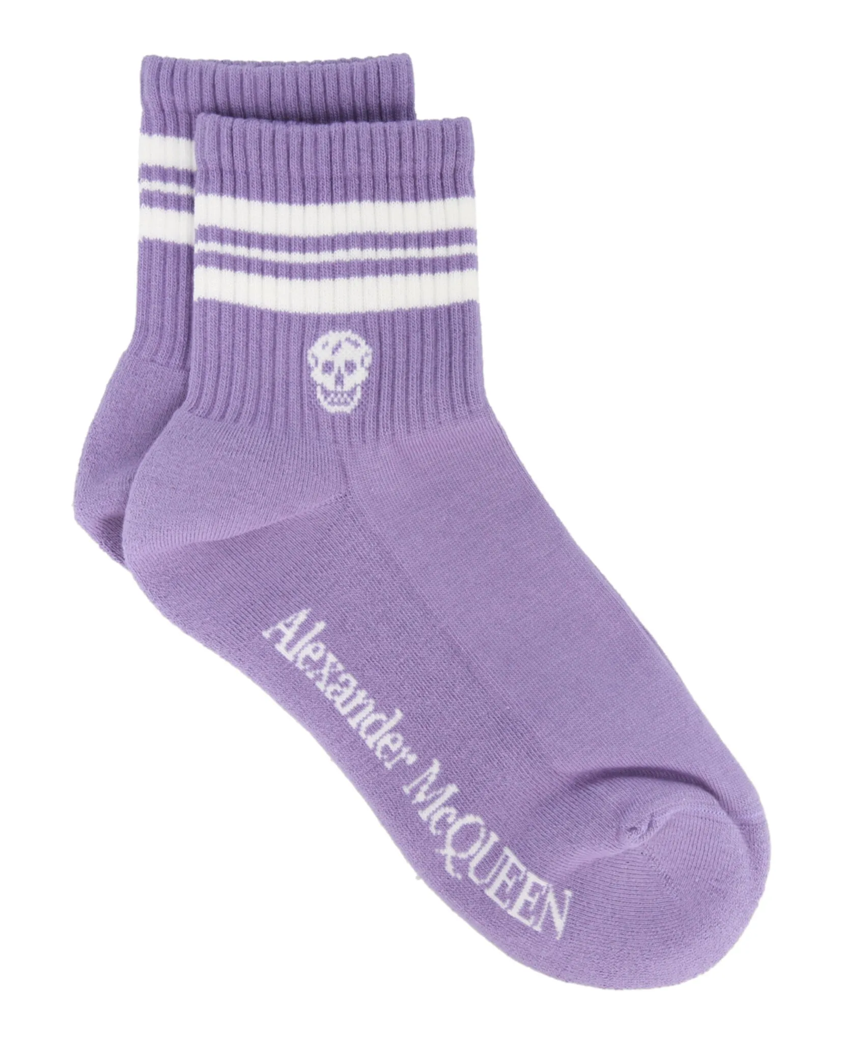 Alexander McQueen Womens Signature Logo Socks