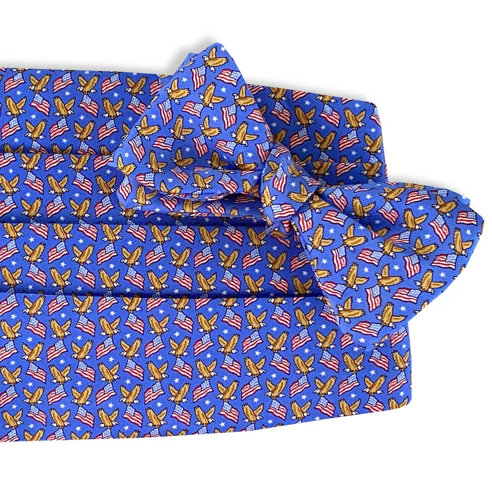 American Eagle: Cummerbund Set - Blue