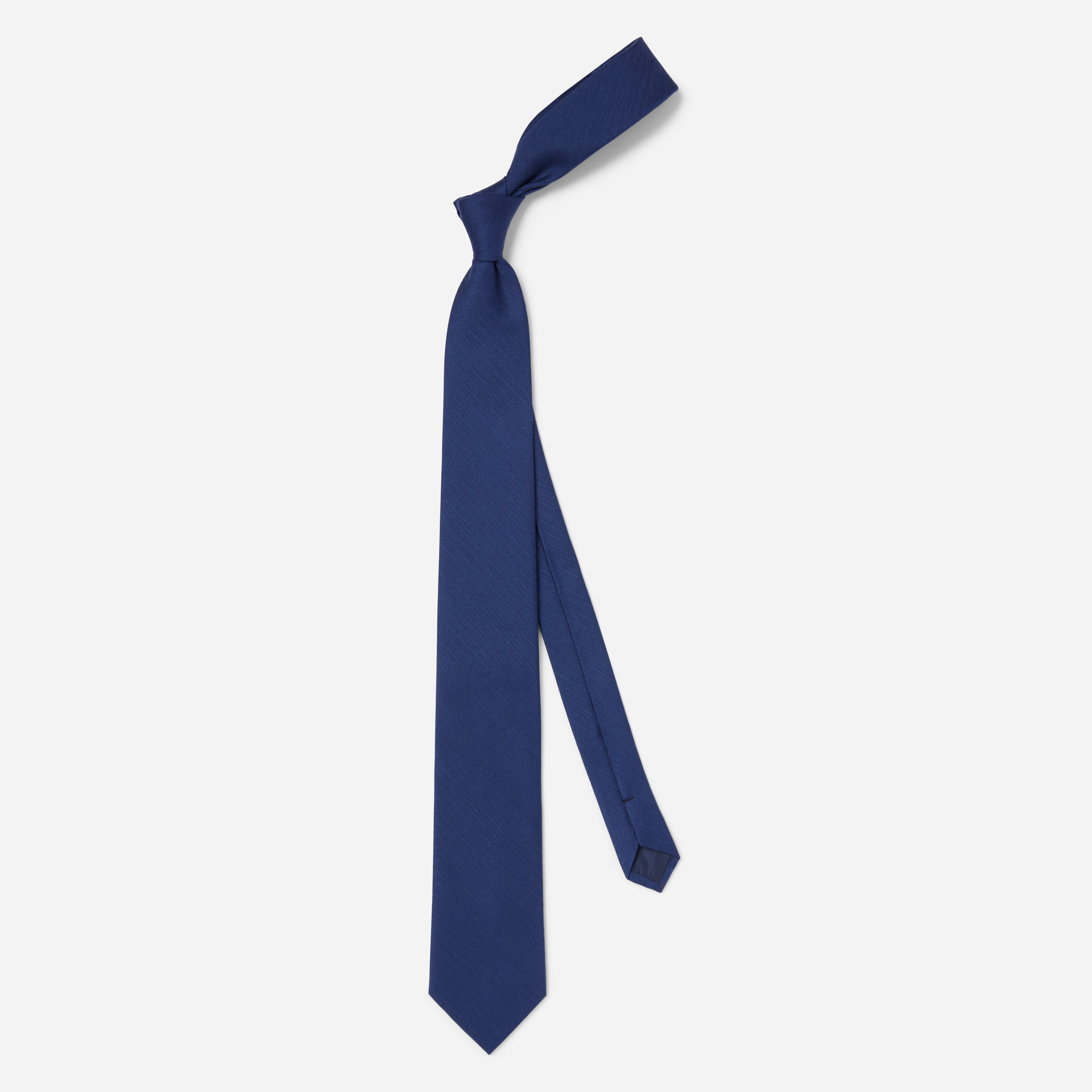 Astute Solid Navy Tie