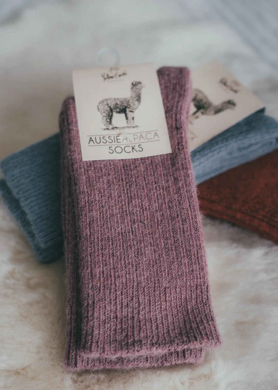 Australian Alpaca Wool Unisex Socks (Small) - Men's, Women's Super Warm Socks