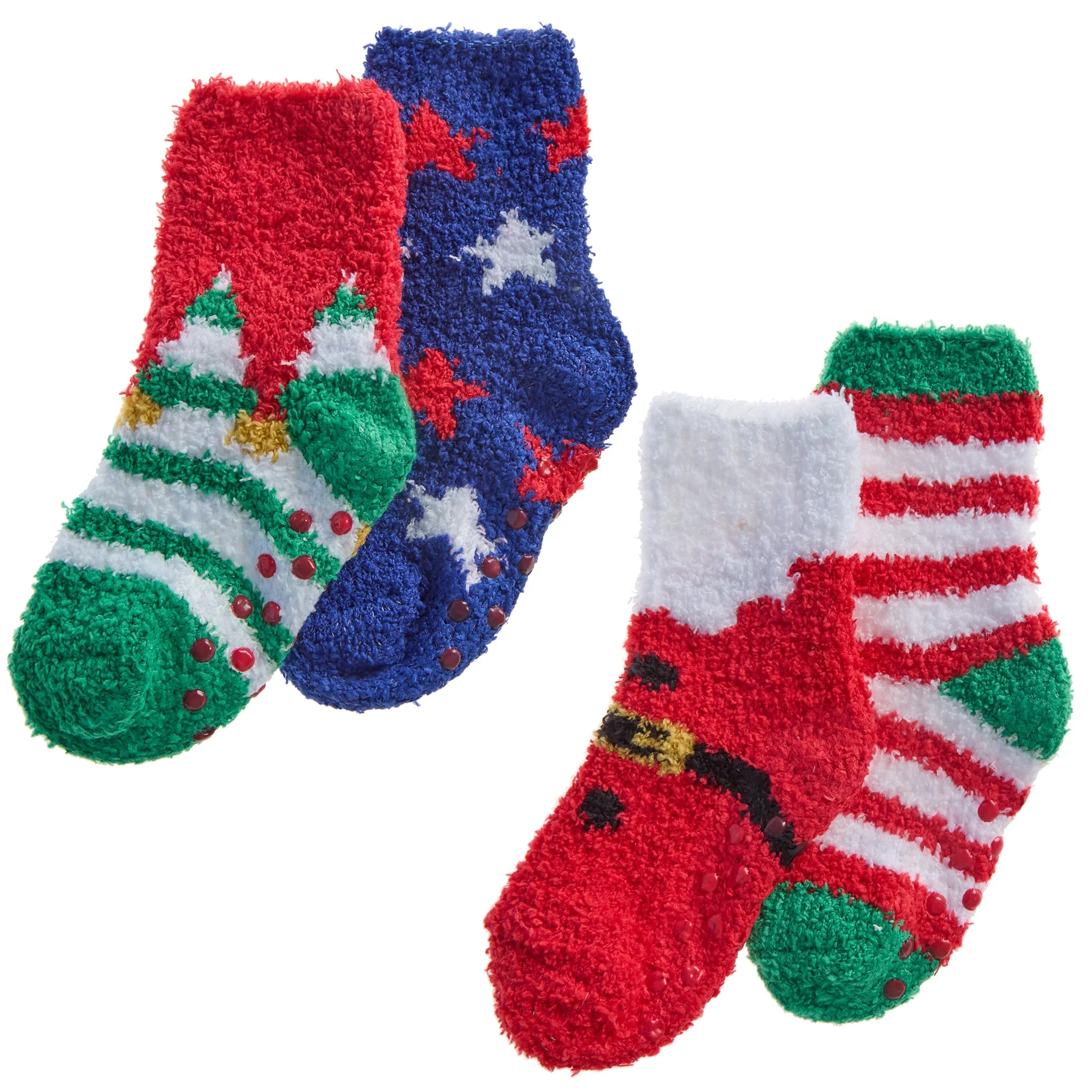 Baby 2pack Festive Socks - Santa|Elf (0-5.5) 44B1006