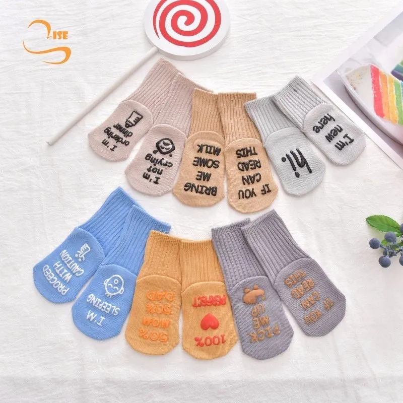 Baby Anti-Slip Funny Quote Socks