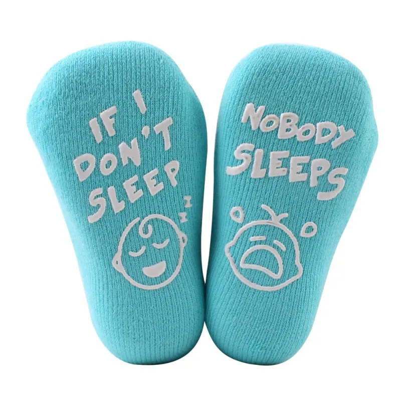 Baby Anti-Slip Funny Quote Socks