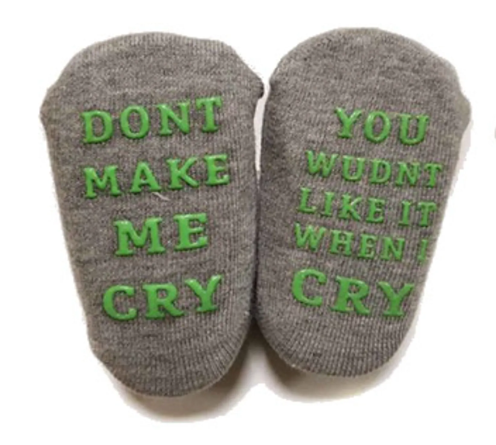 Baby Anti-Slip Funny Quote Socks