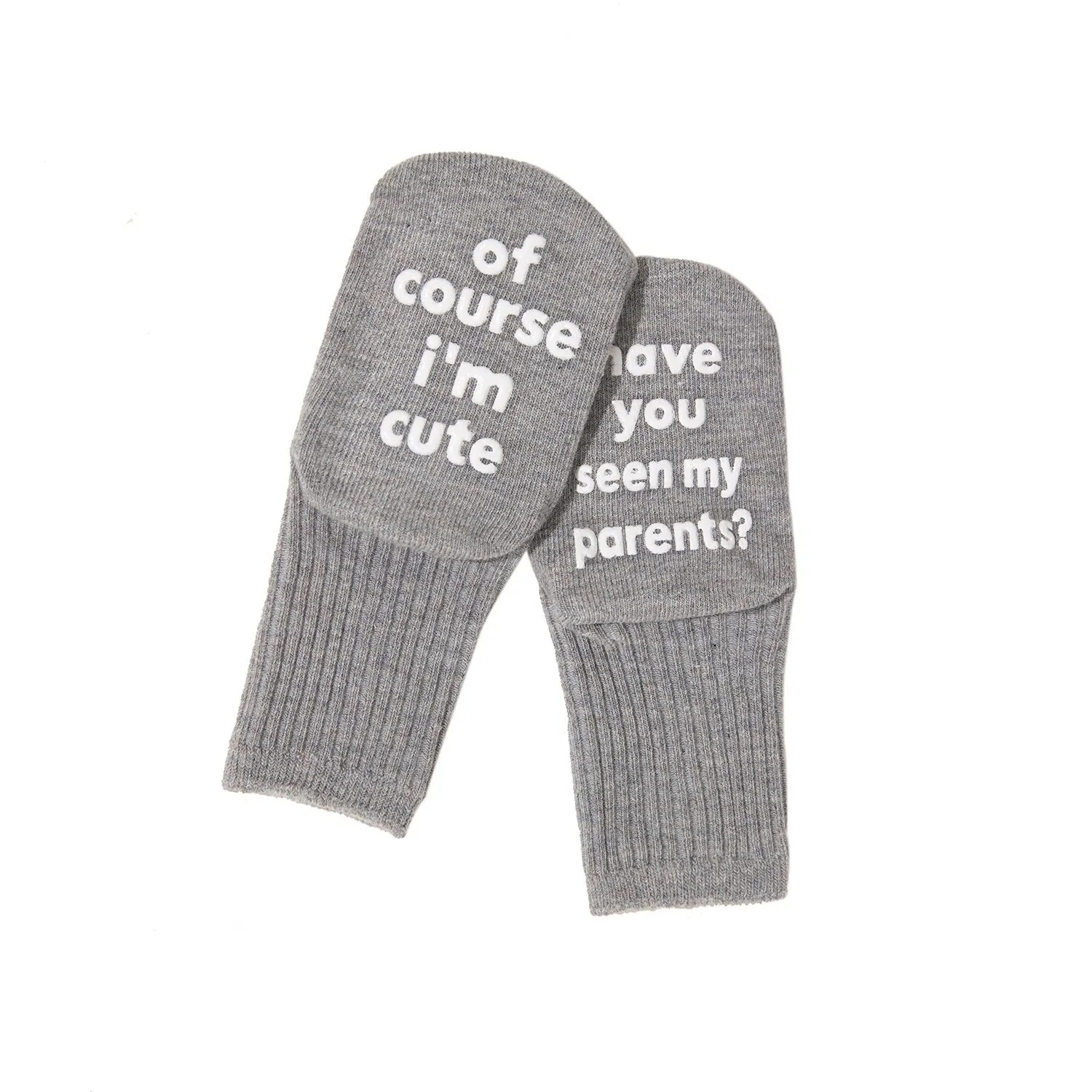 Baby Anti-Slip Funny Quote Socks