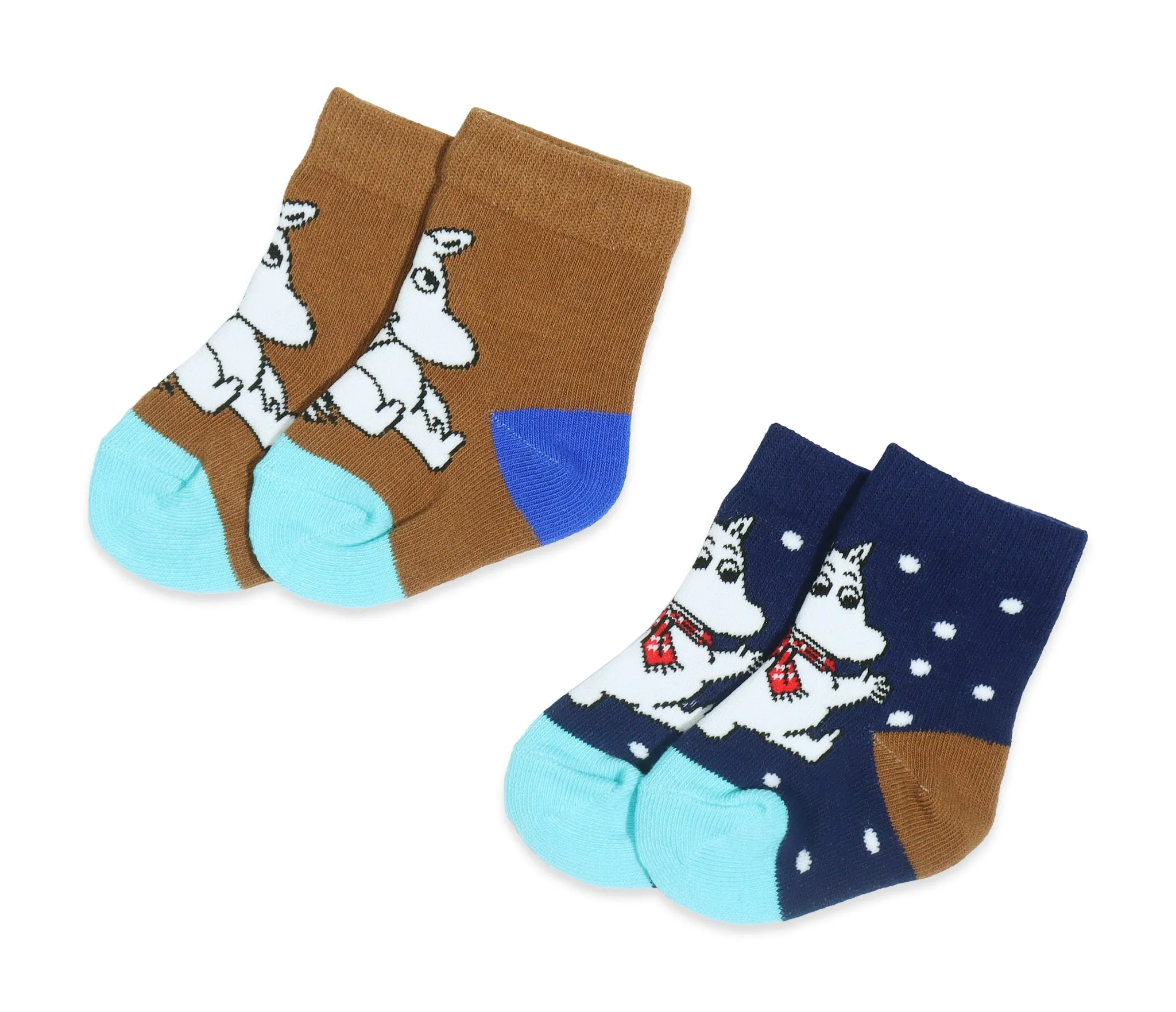 Baby Double Pack Moomintroll Socks