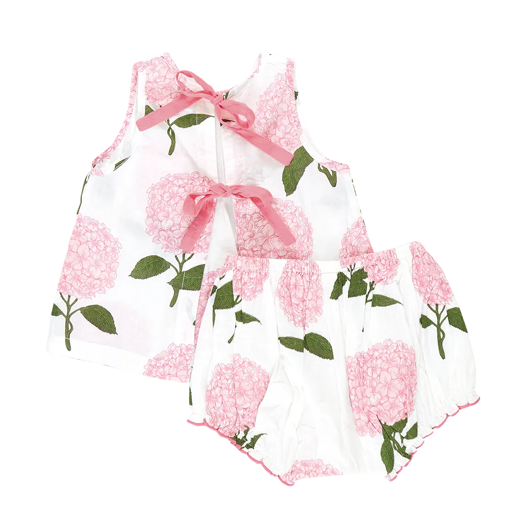 Baby Girls Jaipur Set - Pink Hydrangeas