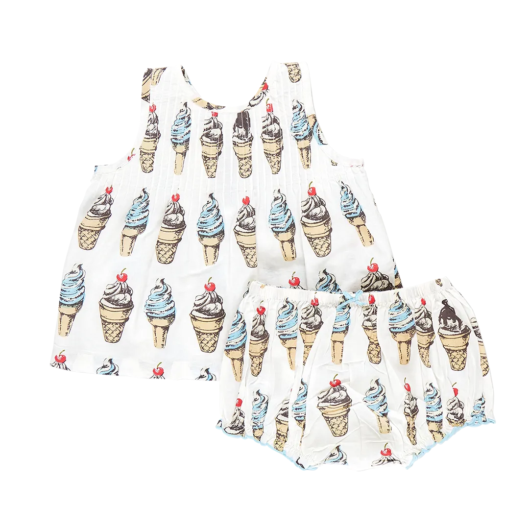 Baby Girls Jaipur Set - Vintage Soft Serve