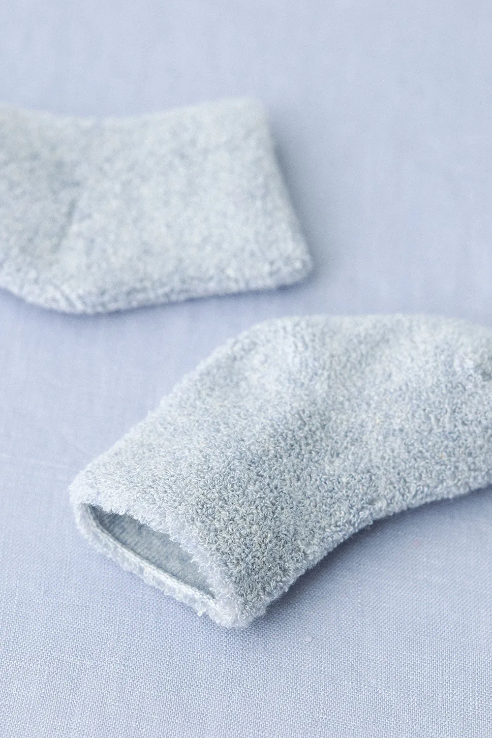 Baby Pile Knit Socks - Blue