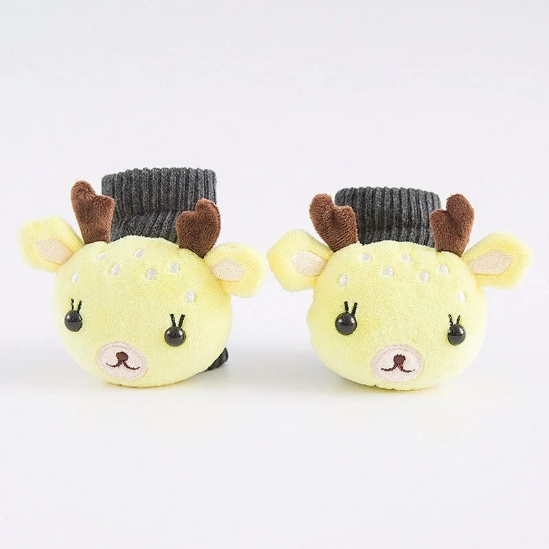 Baby Toddler Kids 3D Animal Head Socks