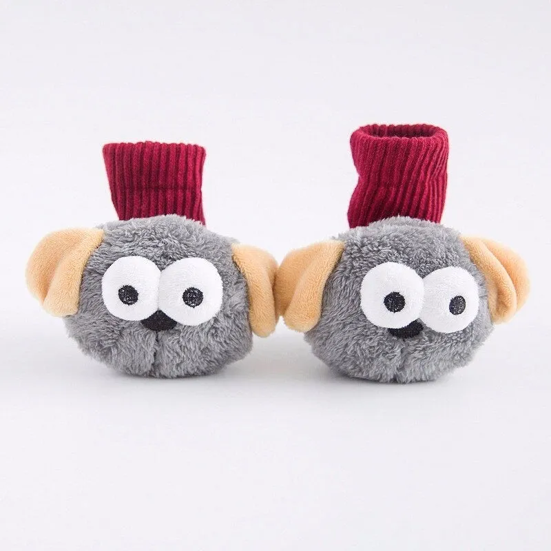 Baby Toddler Kids 3D Animal Head Socks