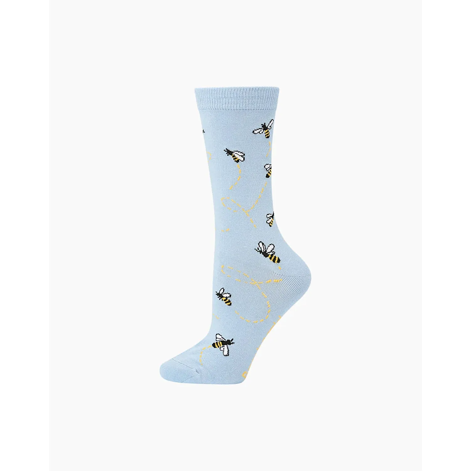 Bamboozld Womens Busy Bee Bamboo Sock Blue