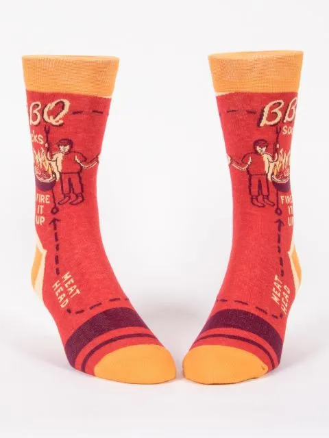 BBQ Men's-Crew Socks