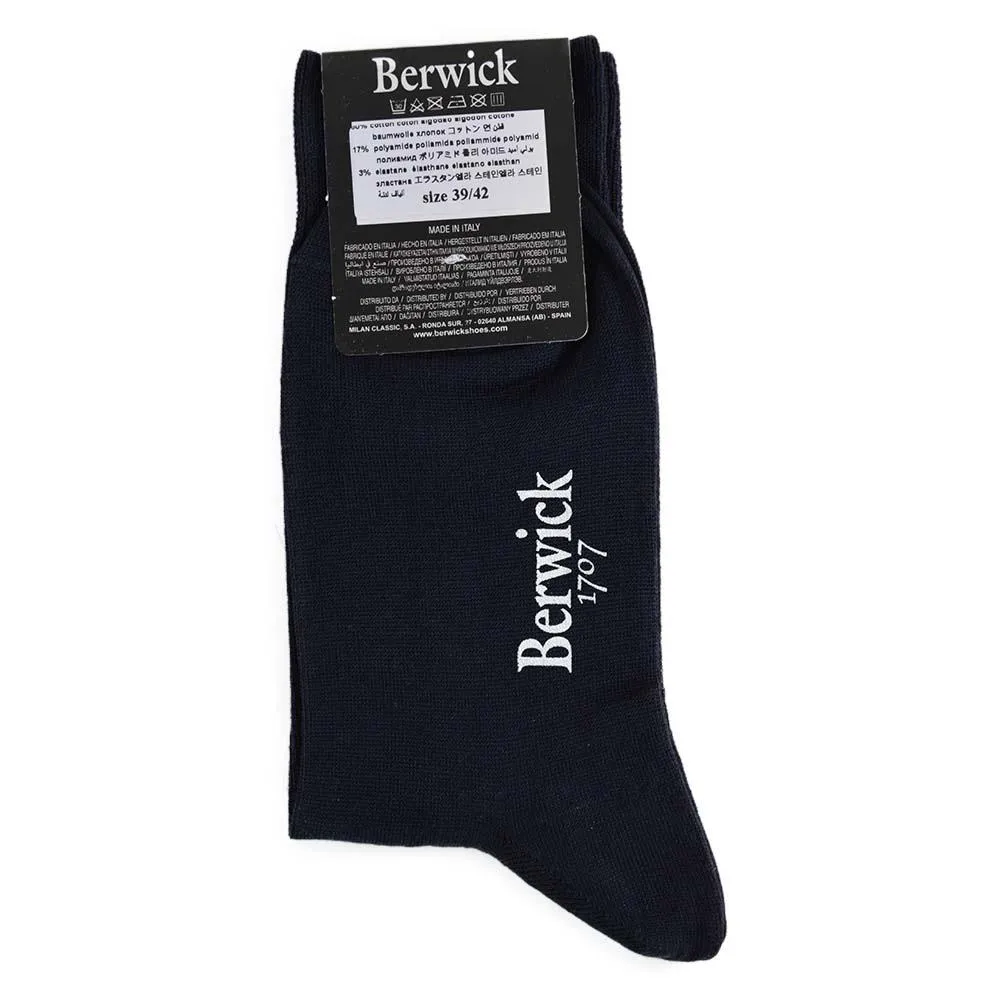 Berwick 1707 Cotton Blend Plain Socks