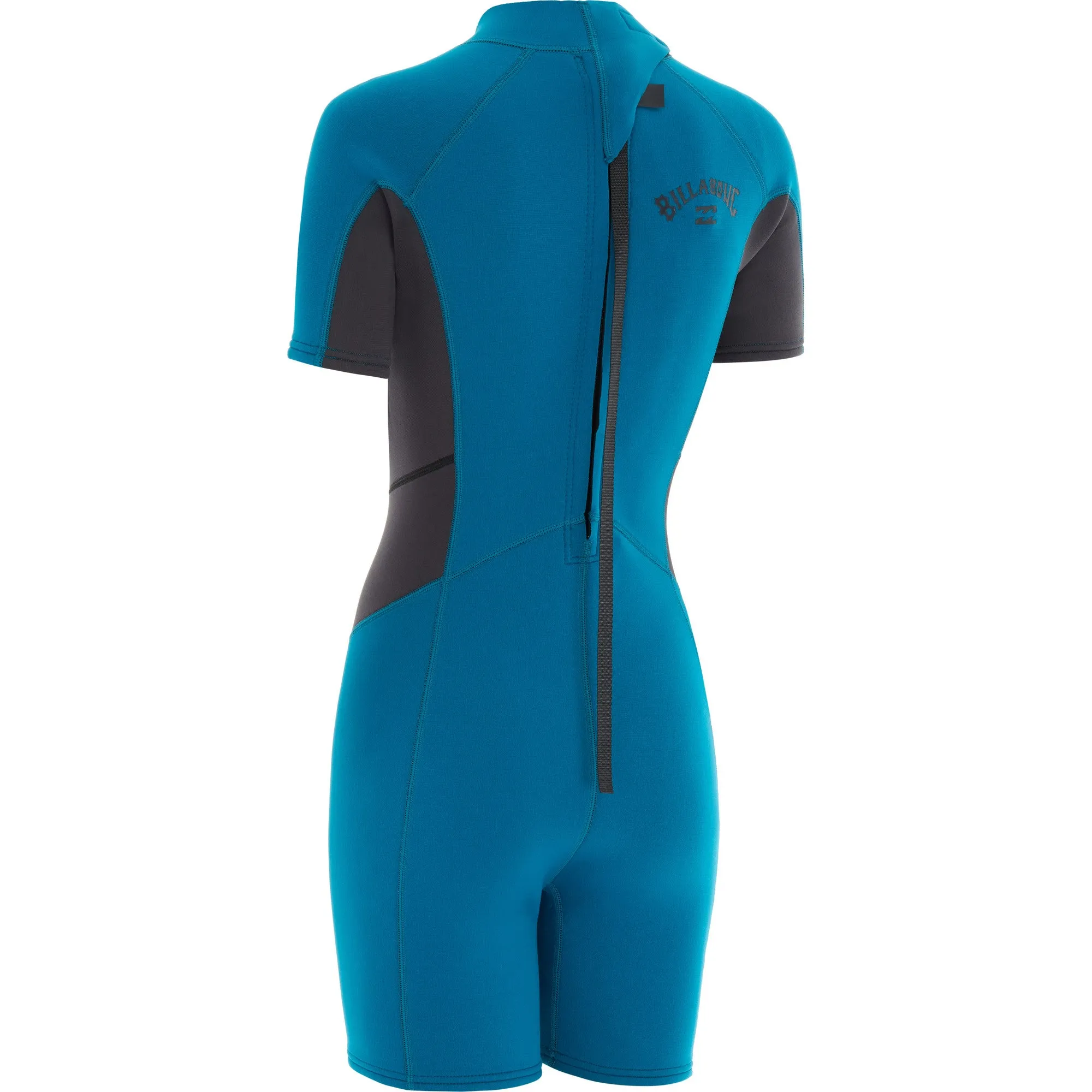 Billabong Womens Launch 2mm Back Zip Shorty Wetsuit