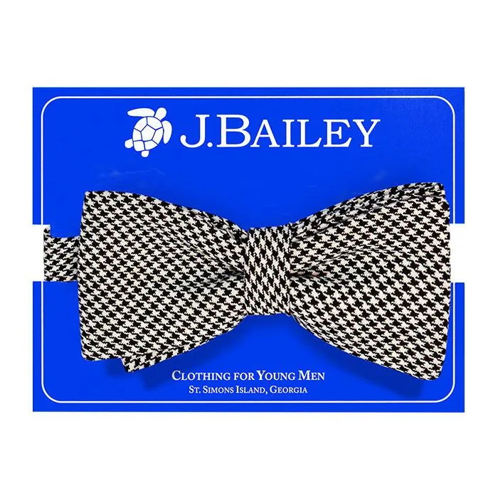 Black Houndstooth Bow Tie Bailey Boys