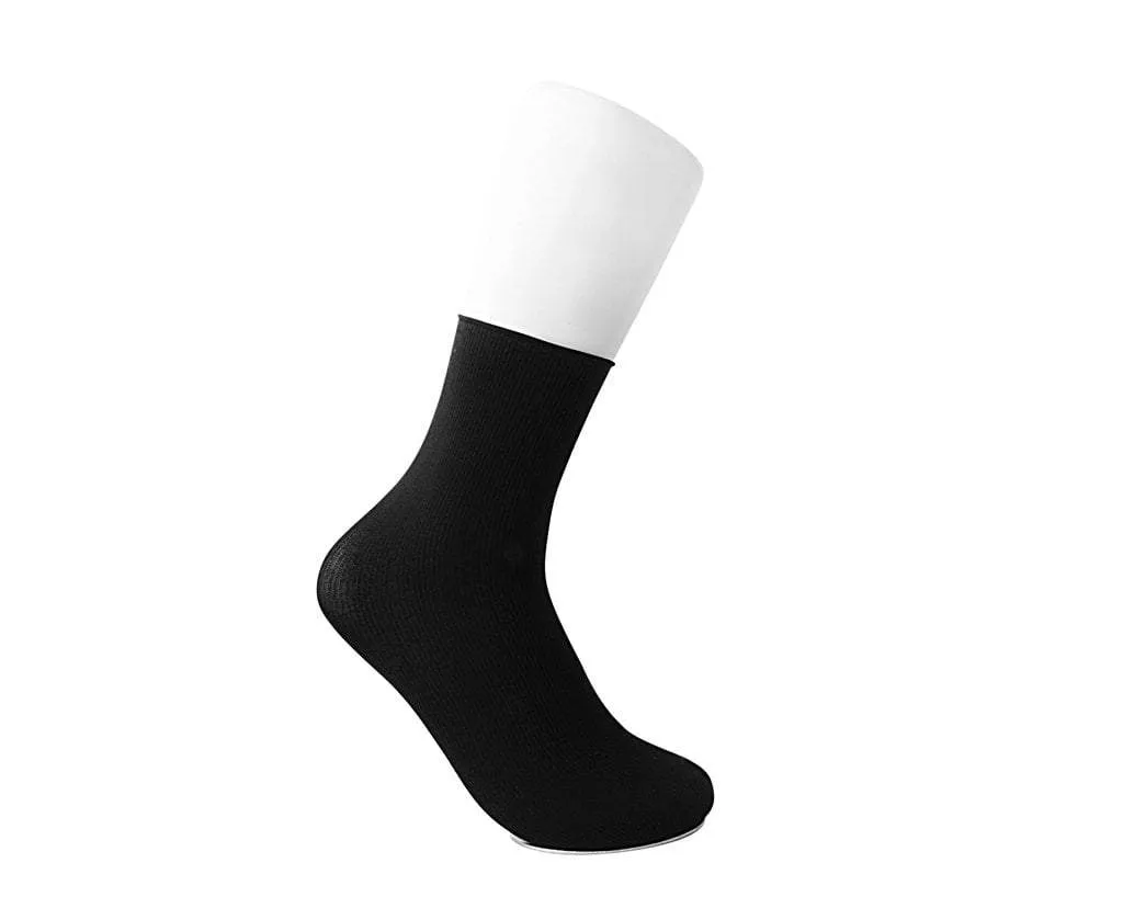 Black Spandex Crew Sock