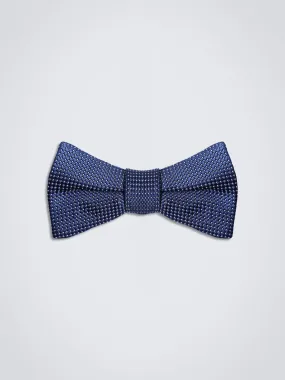 Bow Tie (Navy & White Polka Dots)