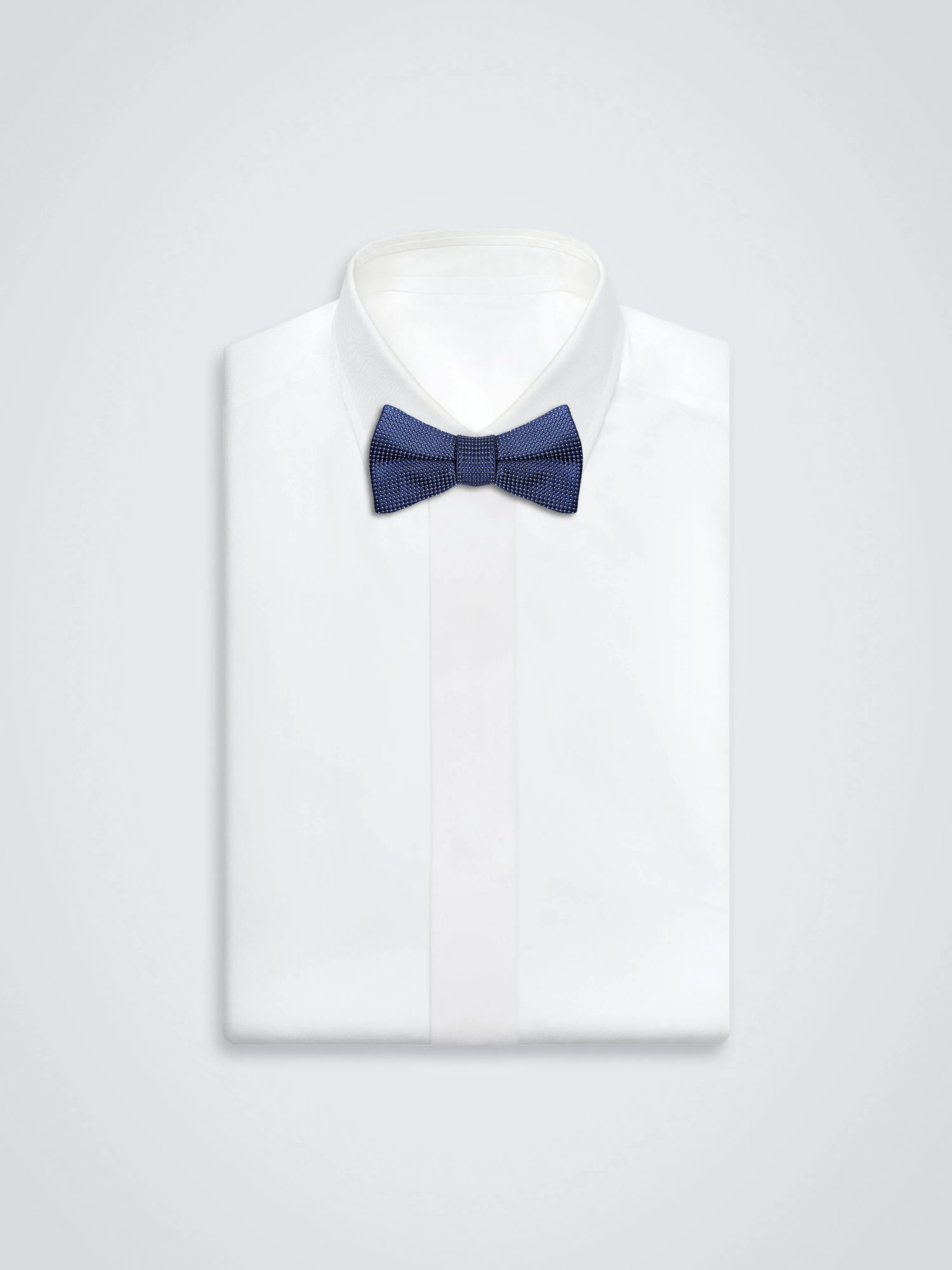 Bow Tie (Navy & White Polka Dots)