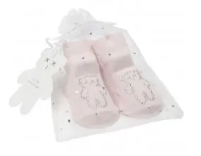 Britt Bear Bear Baby Socks-Pink