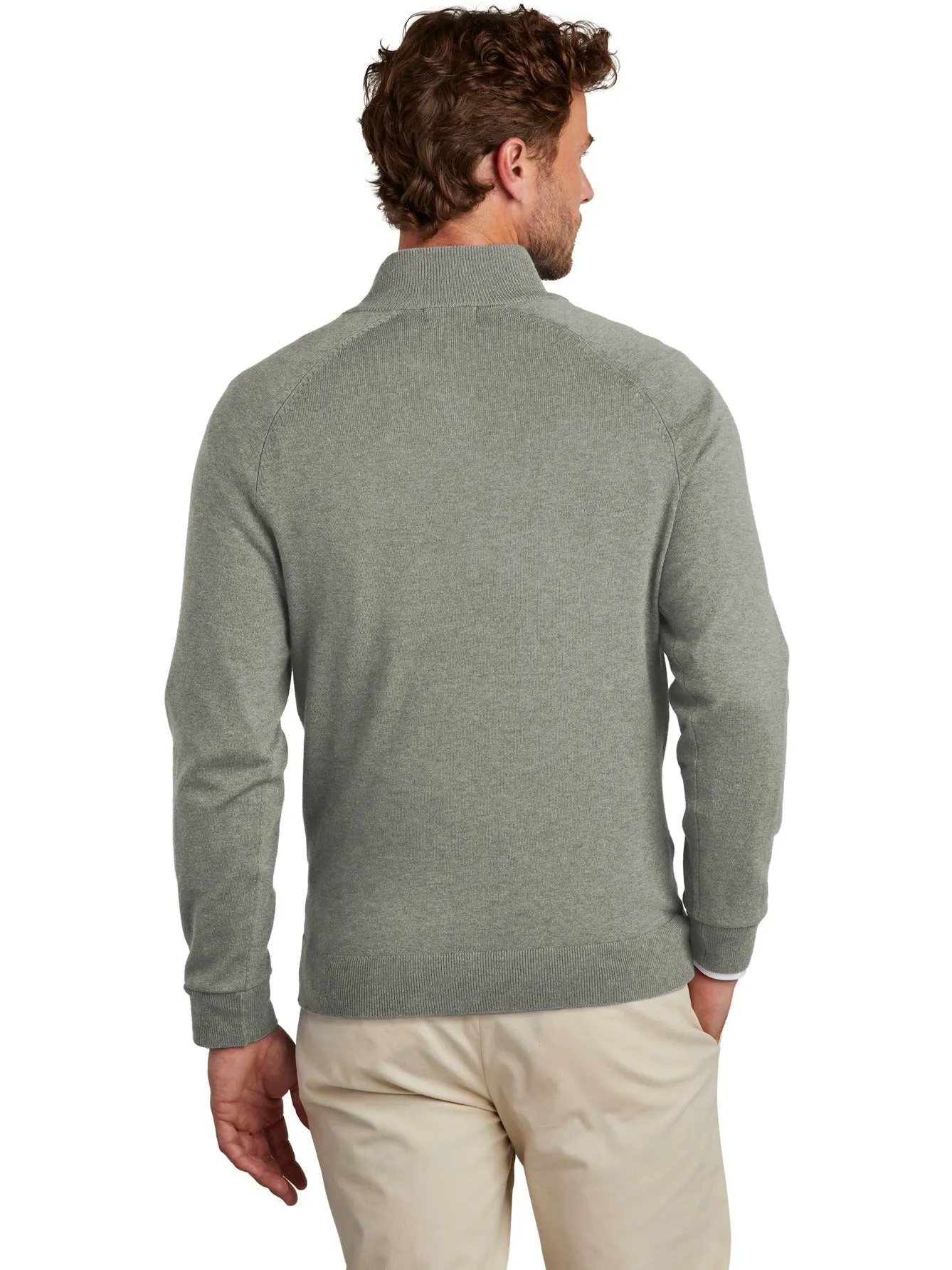 Brooks Brothers Cotton Stretch 1/4-Zip Sweater