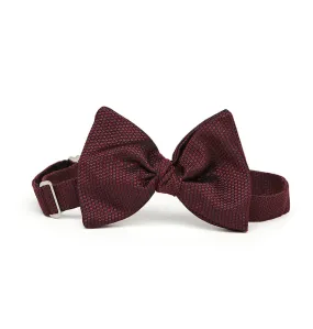 Burgundy Grenadine Silk Bow Tie