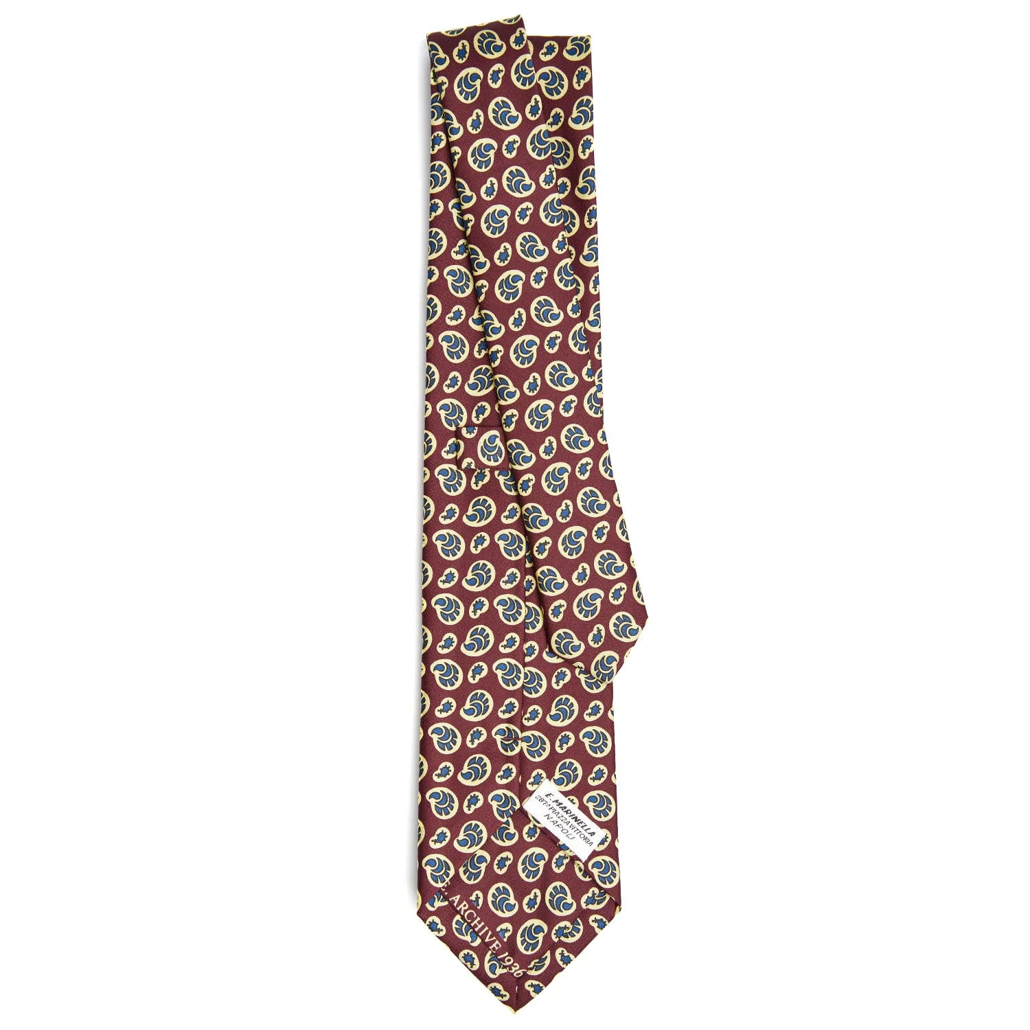 BURGUNDY SILK TIE