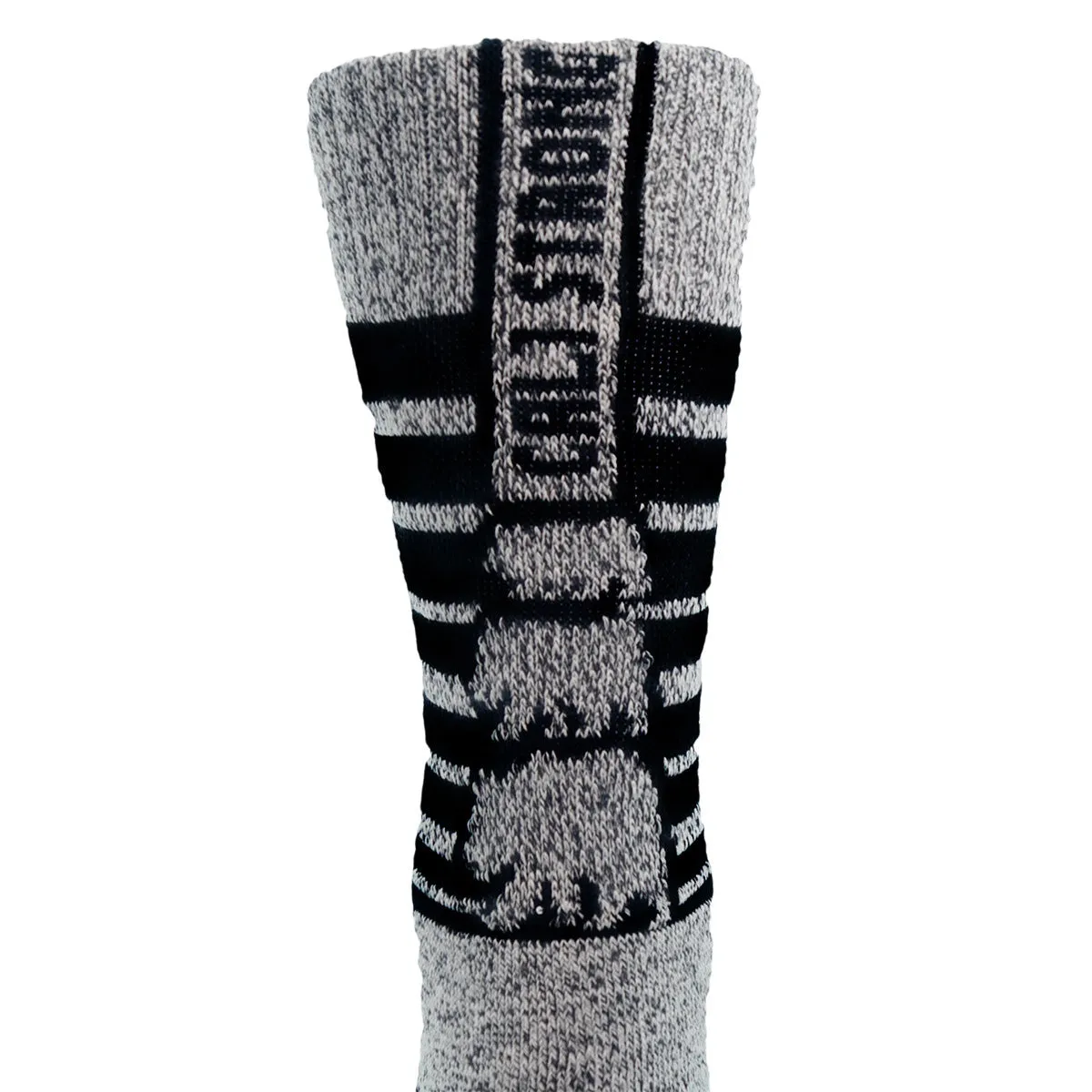 CALI Strong Classic Athletic Crew Socks Grey Heather