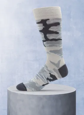 Camo Sock in Grey