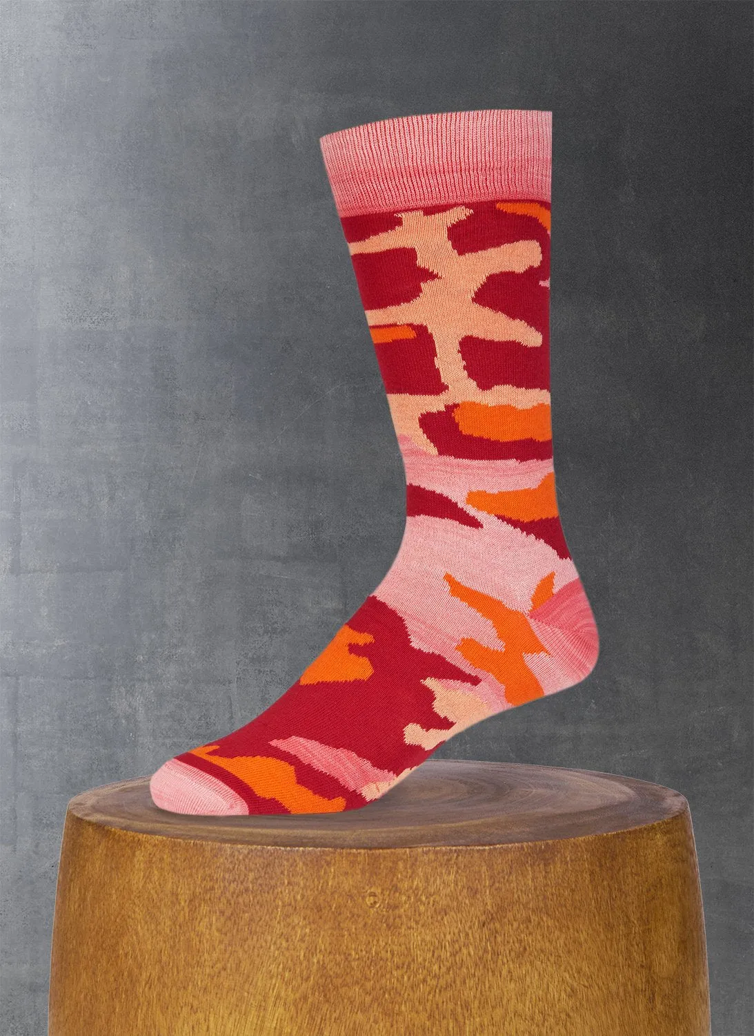 Camo Sock in Red