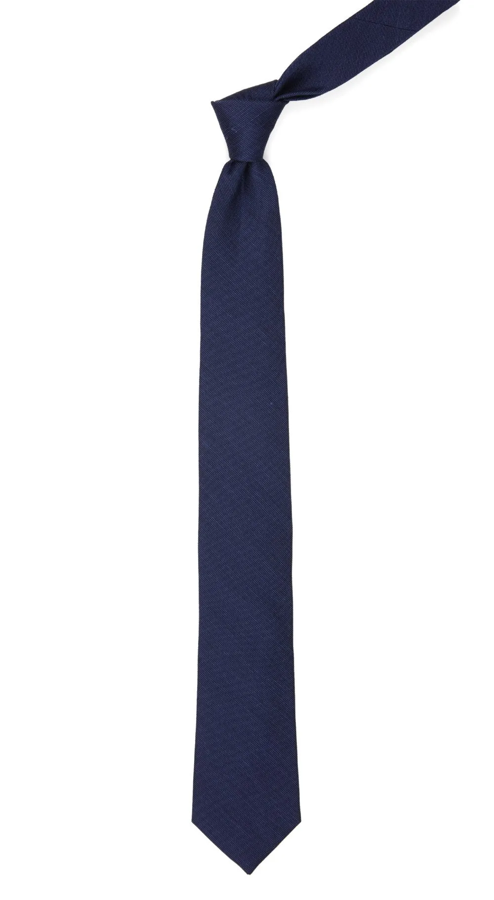 Cardinal Solid Navy Tie