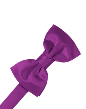 Cassis Luxury Satin Bow Tie